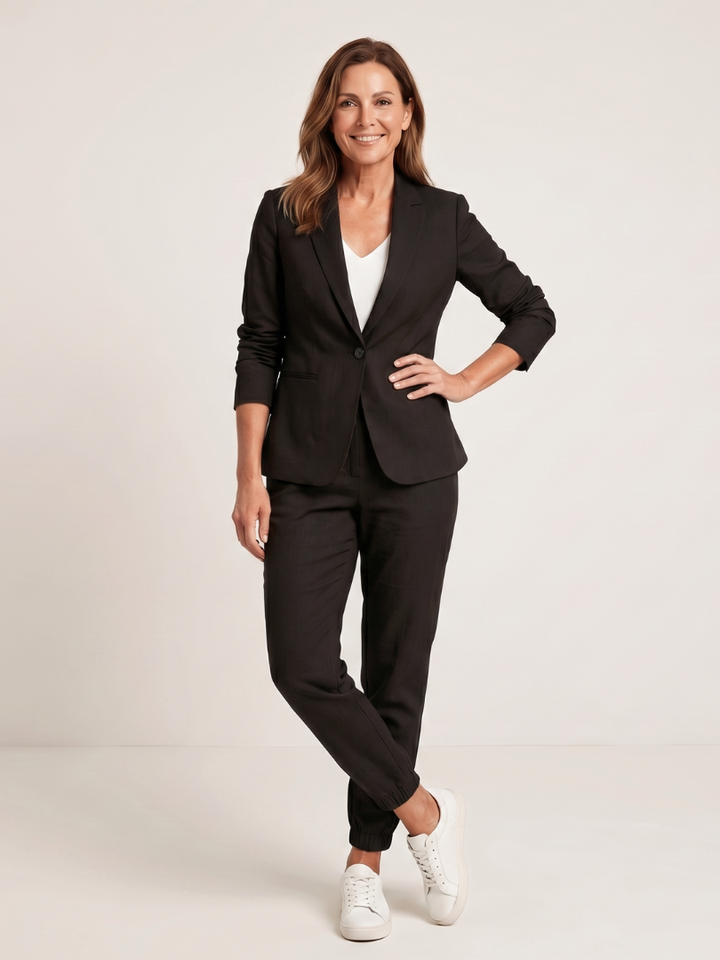 Ines | Notch Collar Relaxed Tailored Suit