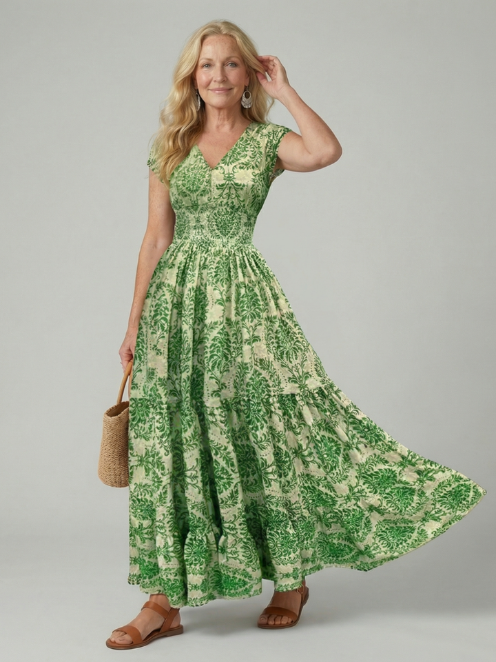 Melior | Printed Flow Maxi Dress