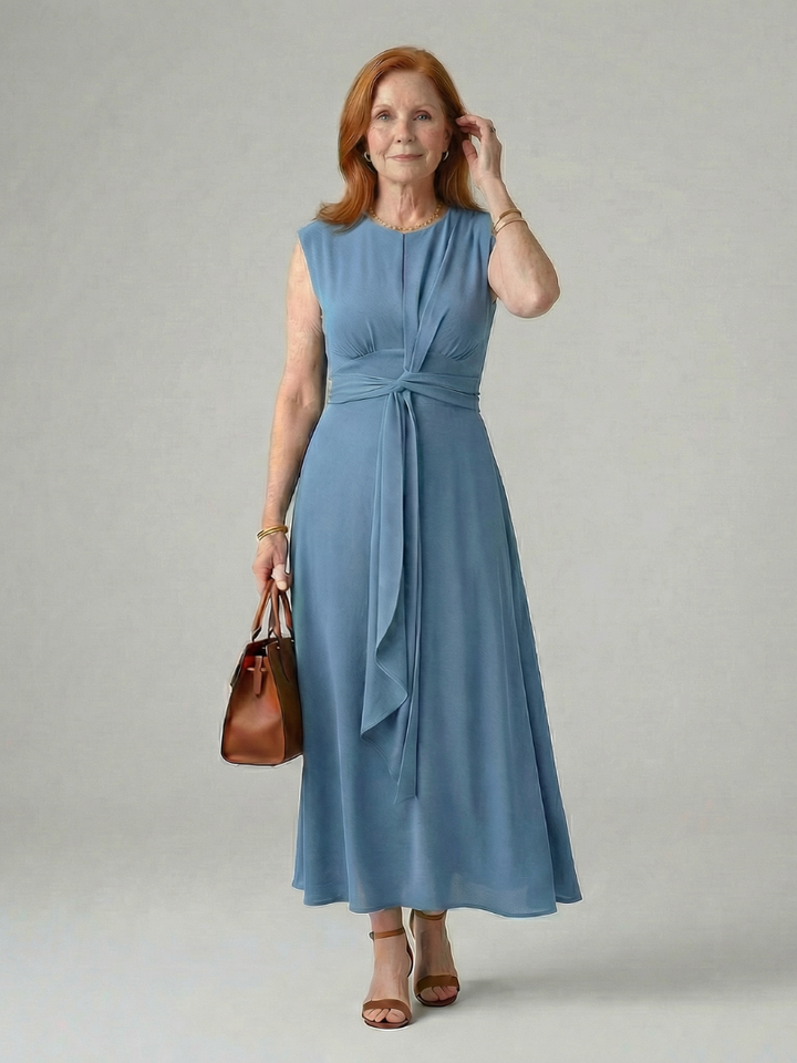Orin | Clean Tie Midi Dress