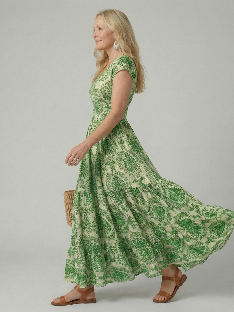 Melior | Printed Flow Maxi Dress