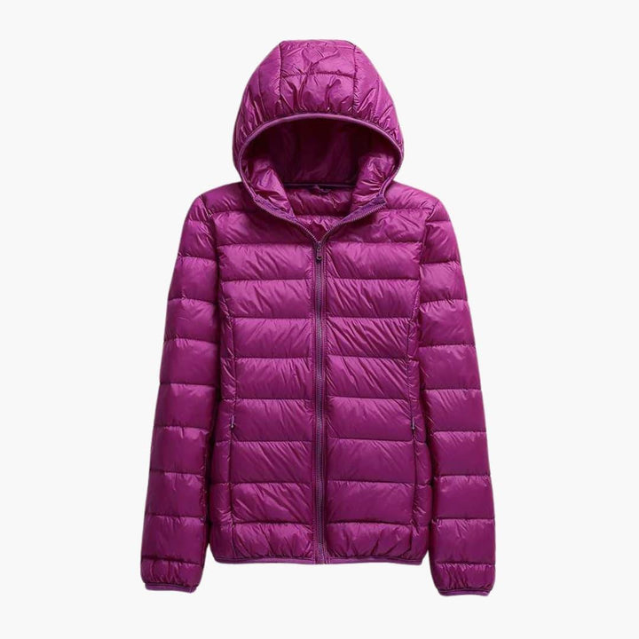 Isabella | Women’s Down Jacket with Hood -  Made By Riley