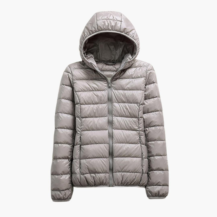 Isabella | Women’s Down Jacket with Hood -  Made By Riley