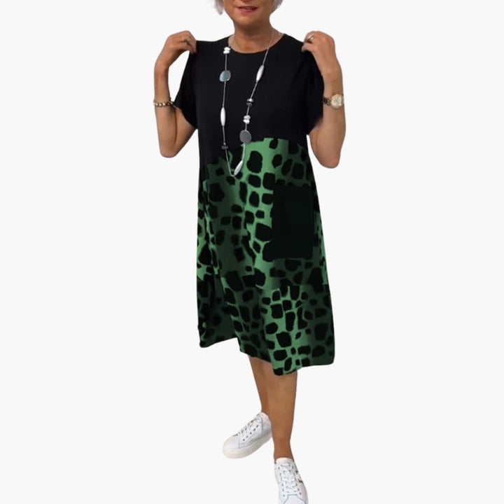Women’s Summer Dress with Loose Fit and Animal Print