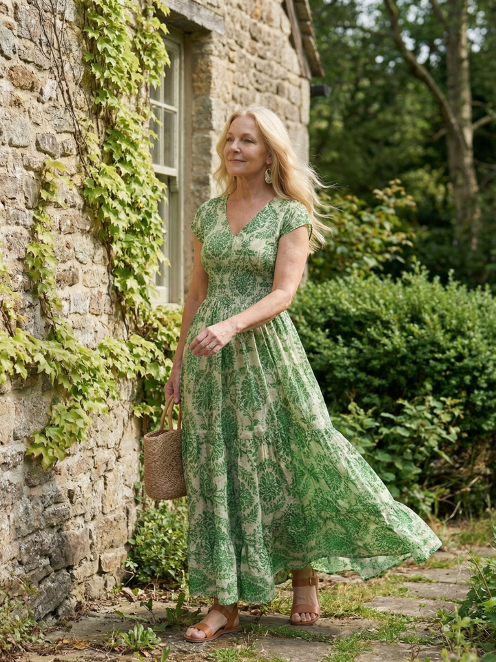 Melior | Printed Flow Maxi Dress