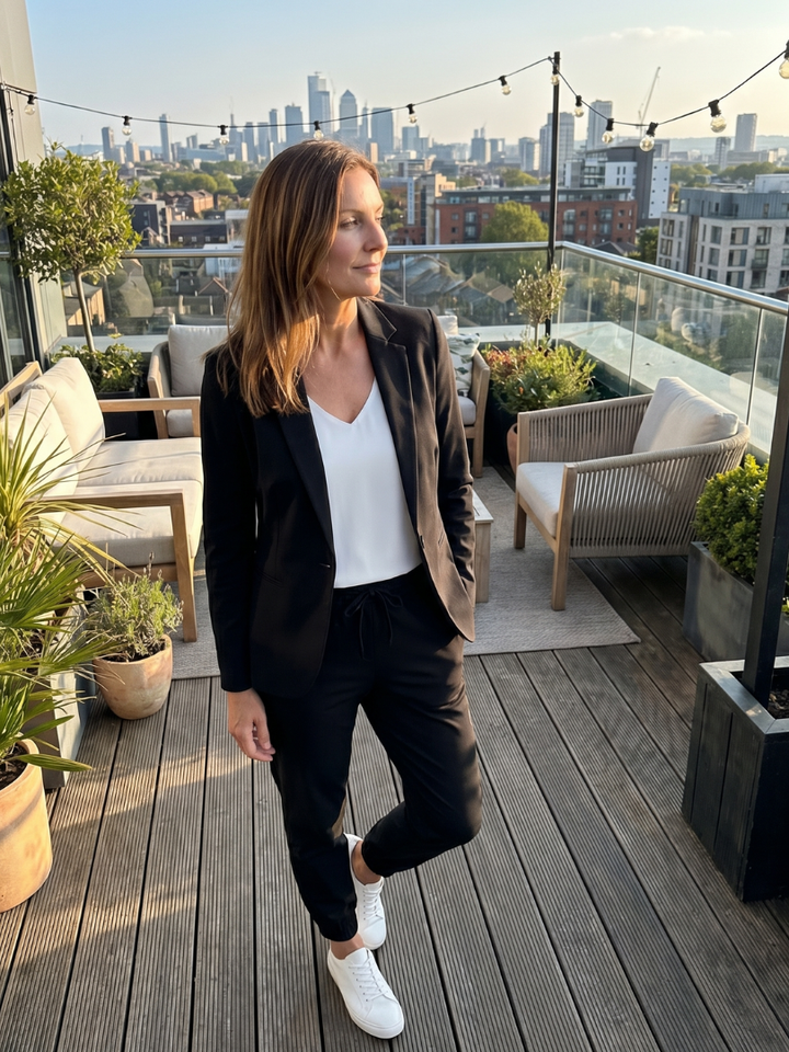 Ines | Notch Collar Relaxed Tailored Suit