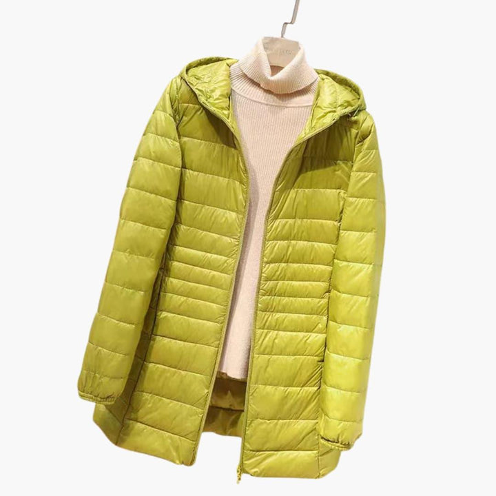 Isabella | Women’s Down Jacket with Hood -  Made By Riley