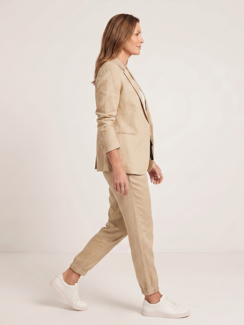 Ines | Notch Collar Relaxed Tailored Suit