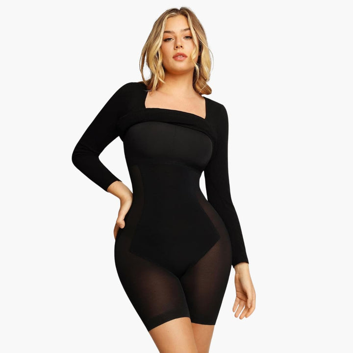Women’s Bodycon Maxi Dress with Straps and Shaping