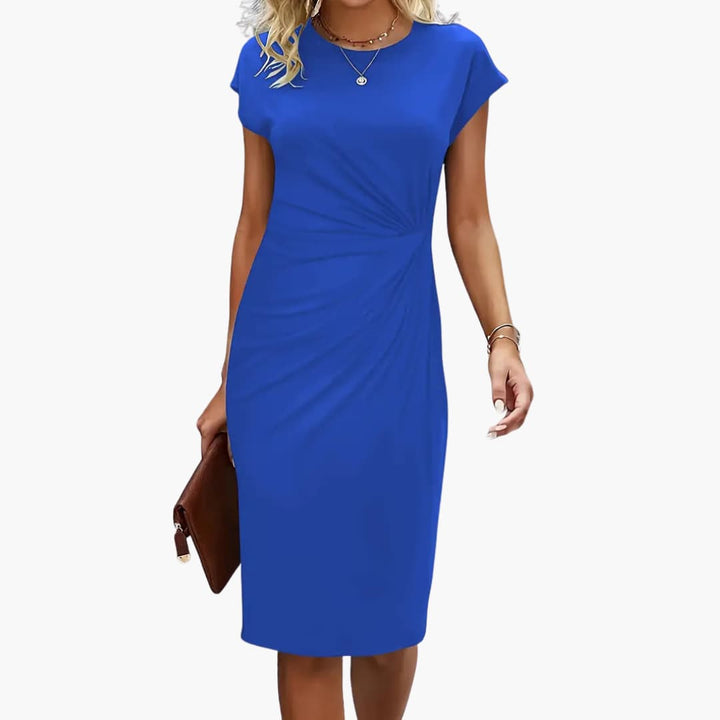 Women’s Sleeveless V-Neck Tank Top with Pleated Front
