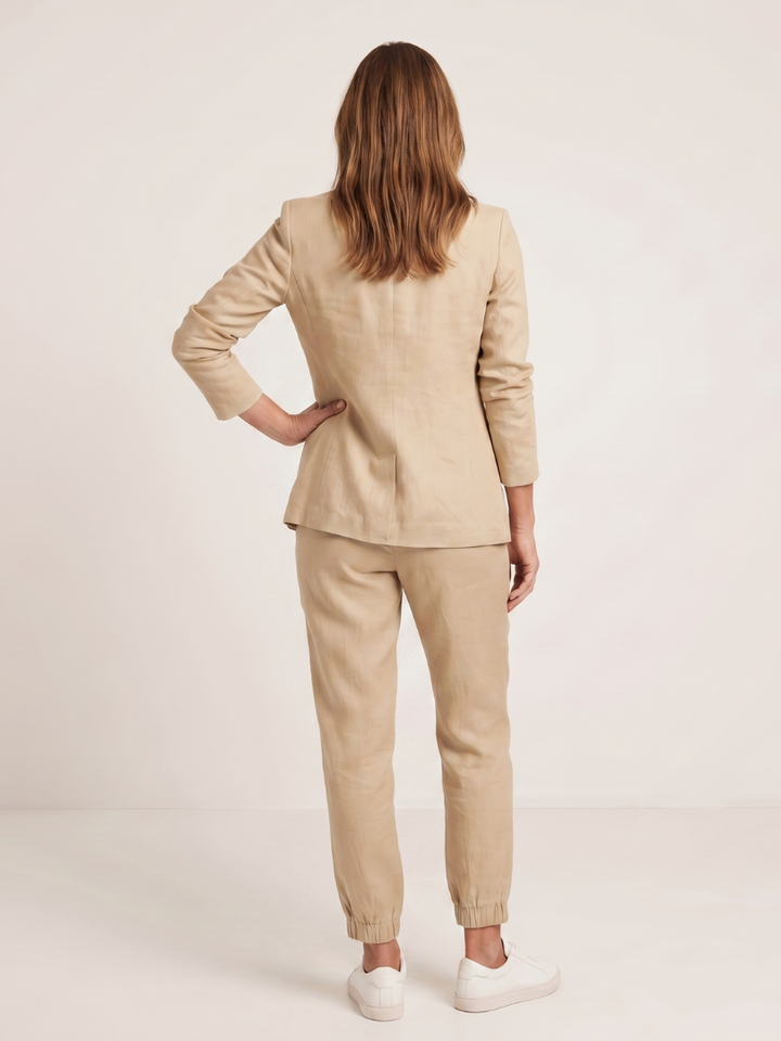 Ines | Notch Collar Relaxed Tailored Suit