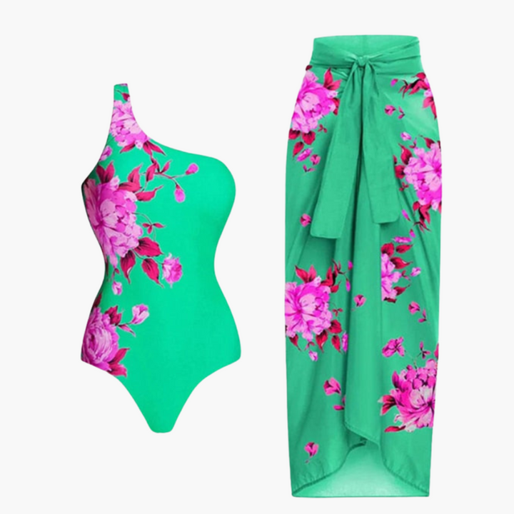 Women’s Swimsuit Set with Cover - Up and Fitted Silhouette