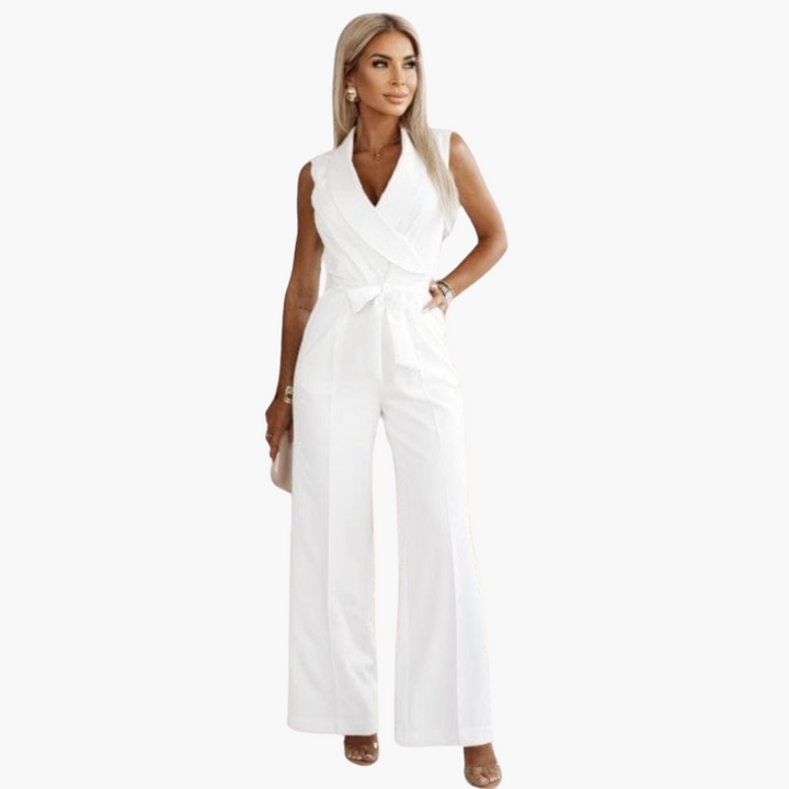 Women’s Sleeveless Straight-Leg Jumpsuit
