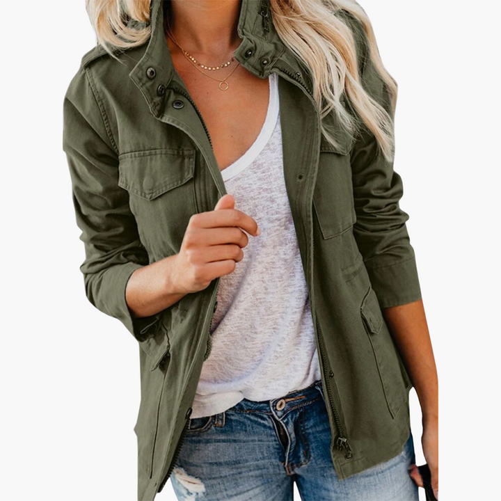 Women’s Jacket with Zip-Up and Tailored Fit