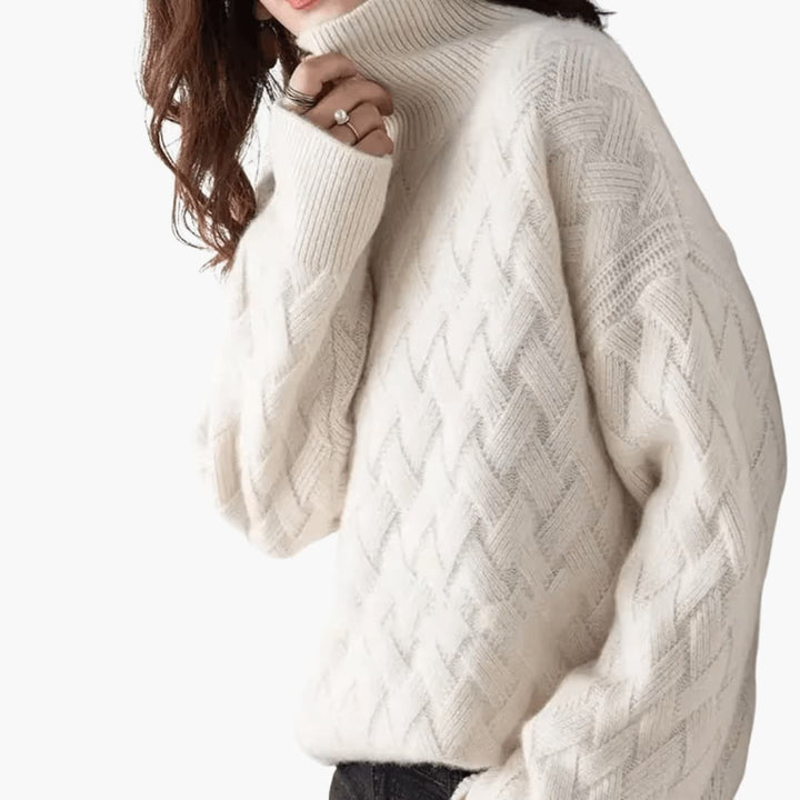 Cozy Oversized Turtleneck Sweater – Chic &amp; Warm for Women