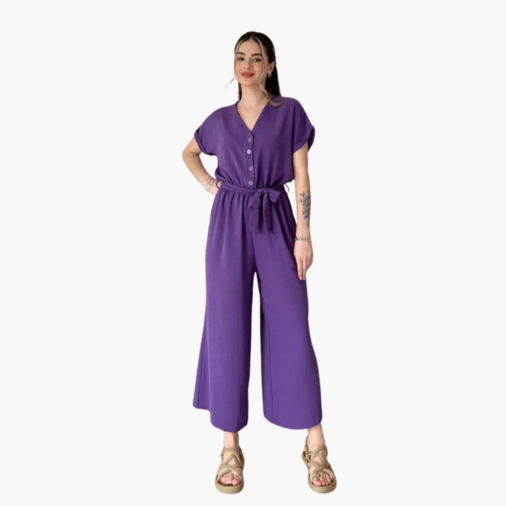 Women’s Jumpsuit with Pockets and Relaxed Fit