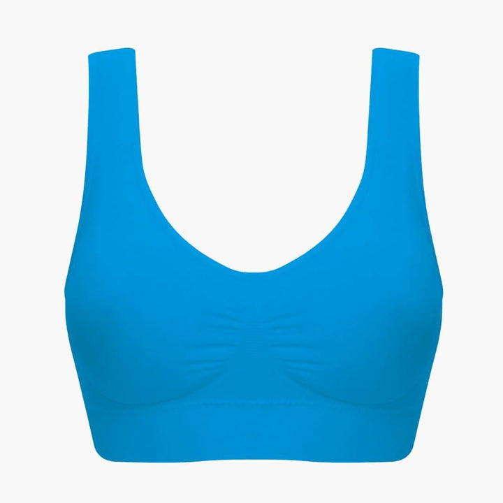 Women’s Non-Wired Bra with Seamless Design and Adjustable Straps