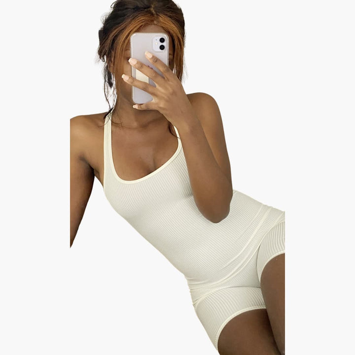 Women’s Knitted Romper with Stretch Fit