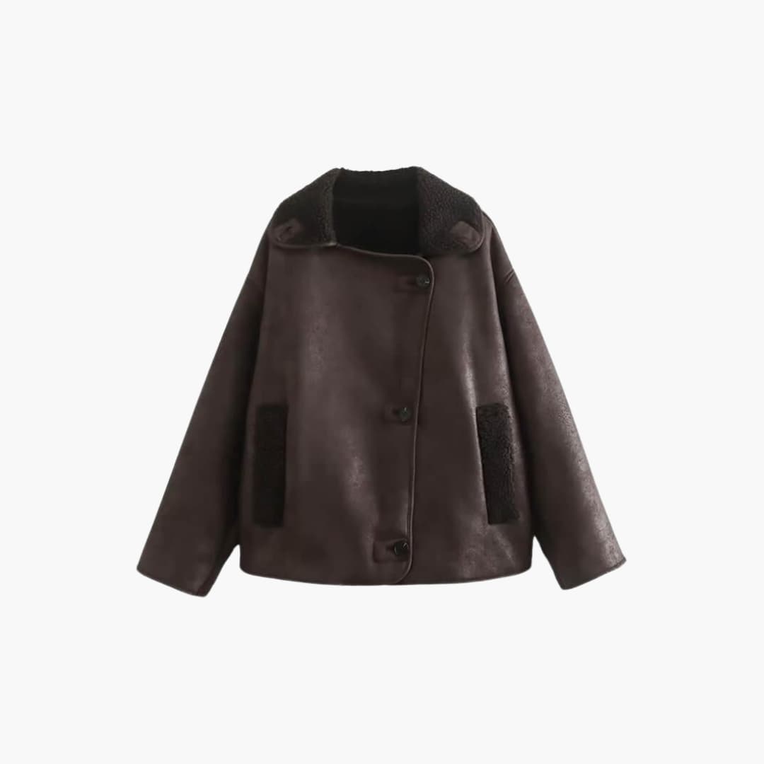 Women’s Shearling Jacket with Lined Interior