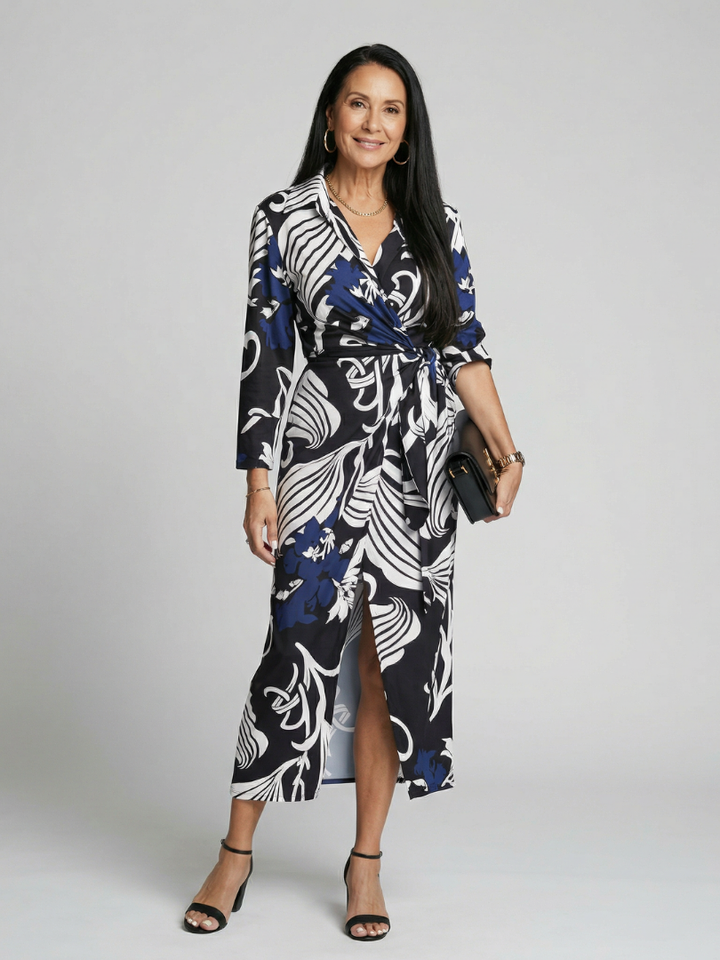 Elden | Relaxed Wrap Midi Dress