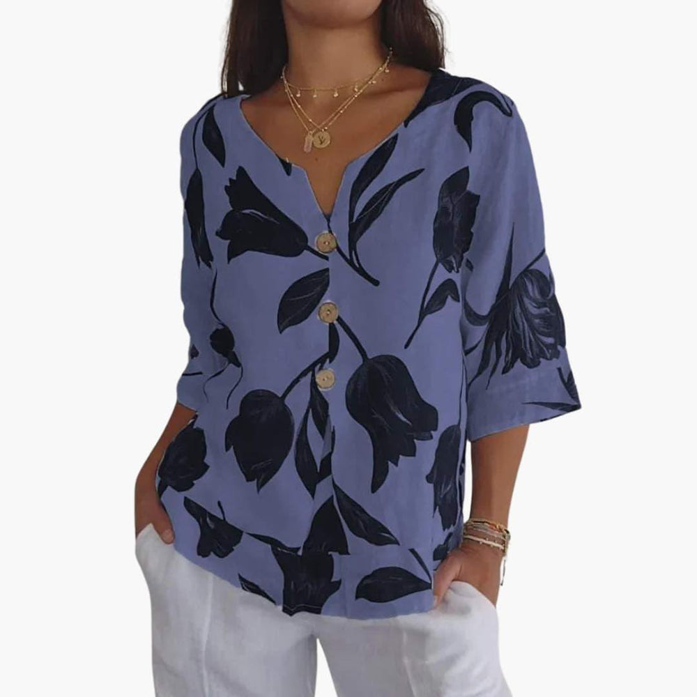 Breathable Chiffon Blouse – Women's Elegant Summer Top -  Made By Riley