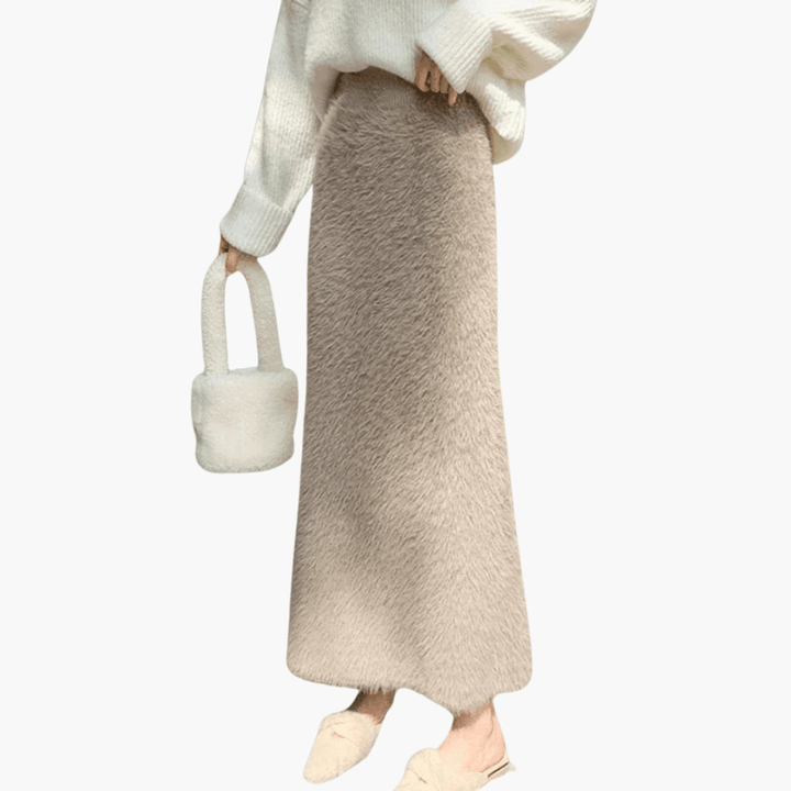 Women’s Maxi Skirt with Flared Silhouette and Pull-On Design