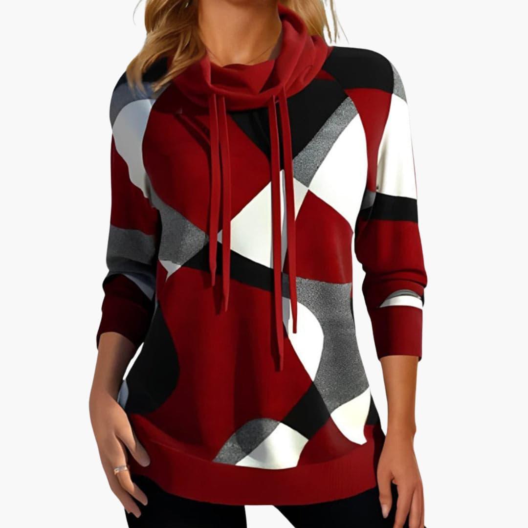 Casual Pullover Hoodie for Women - Trendy Color Block Design -  Made By Riley