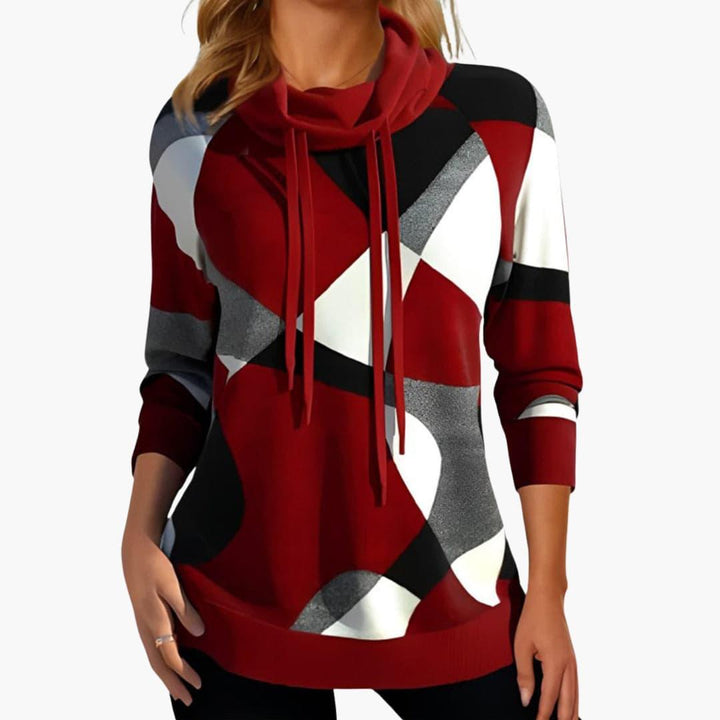 Casual Pullover Hoodie for Women - Trendy Color Block Design -  Made By Riley