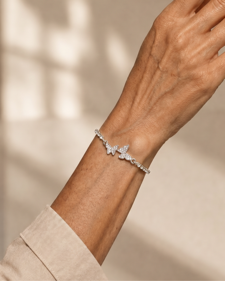 Mariposa | Butterfly Crystal Tennis Bracelet