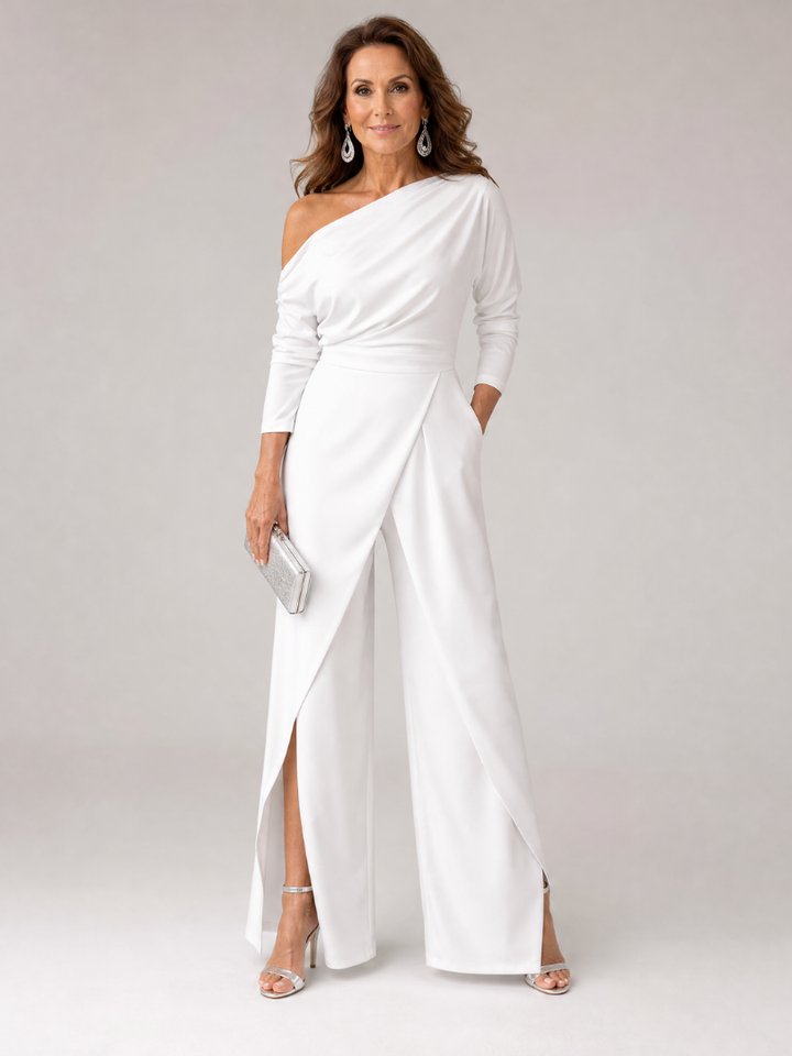 Emily | One Shoulder Wide Leg Jumpsuit