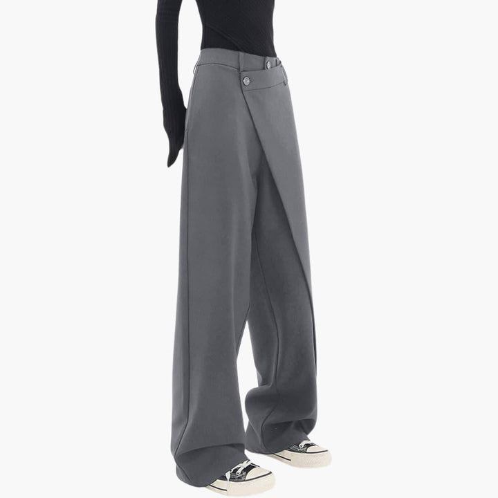 Women’s Slim Fit Pants with Structured Waistband