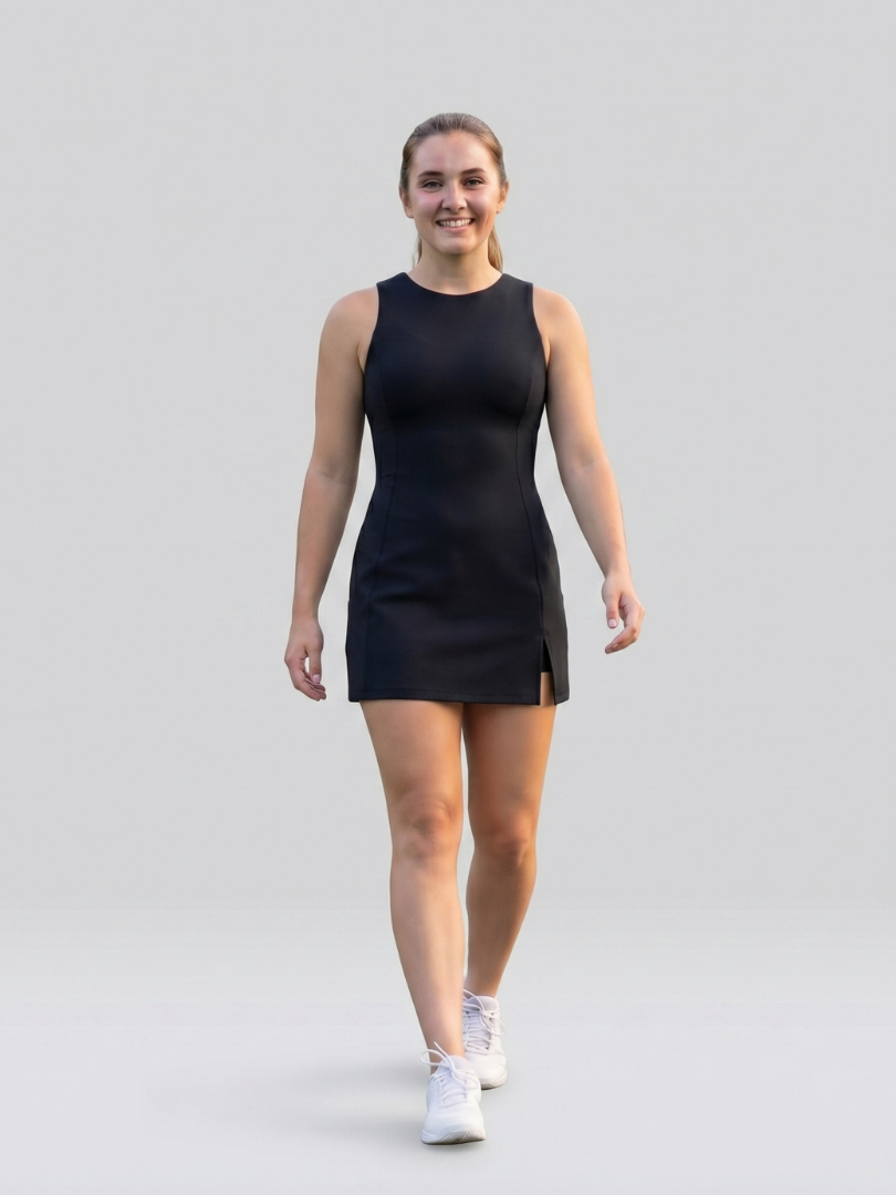 Fayen | Clean Side Slit Tennis Dress