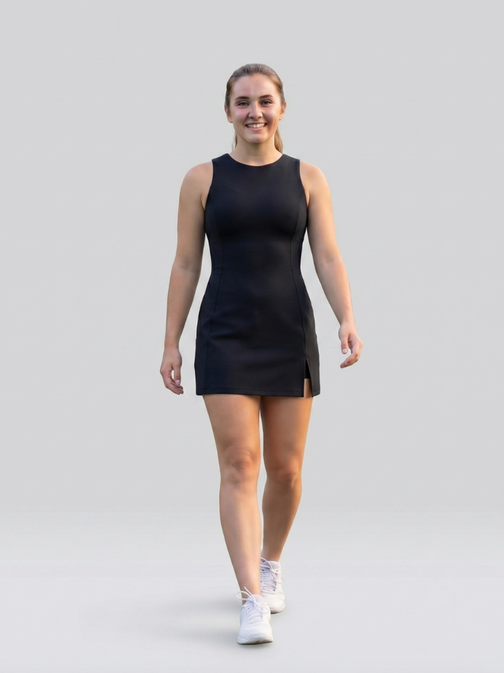 Fayen | Clean Side Slit Tennis Dress