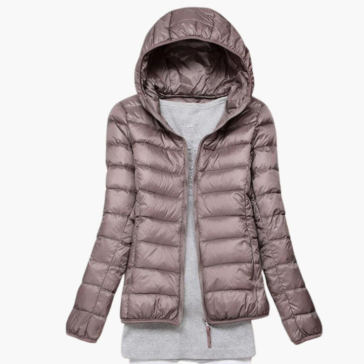 Isabella | Women’s Down Jacket with Hood -  Made By Riley