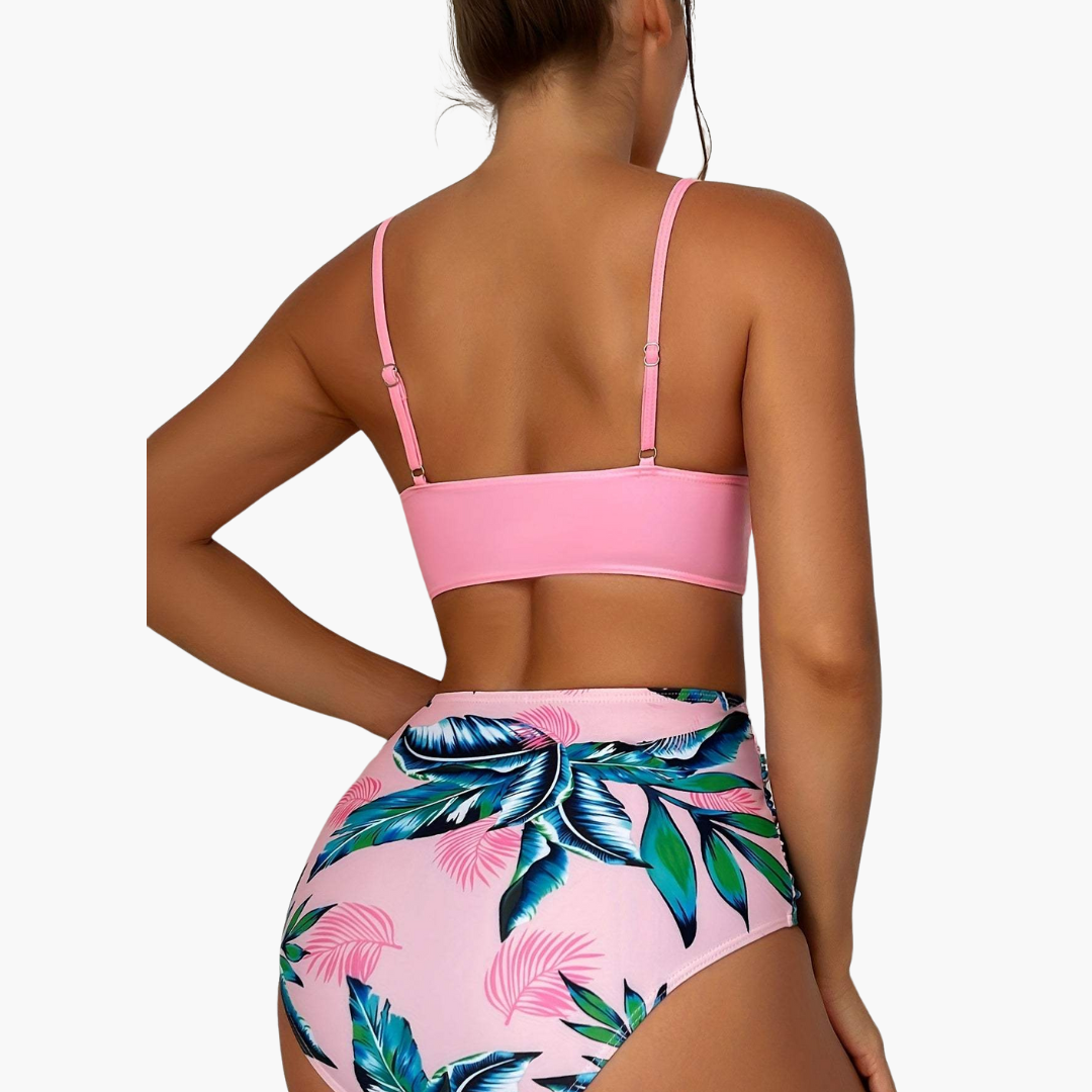 Women’s Push-Up Bikini Set with High-Waist Bottom