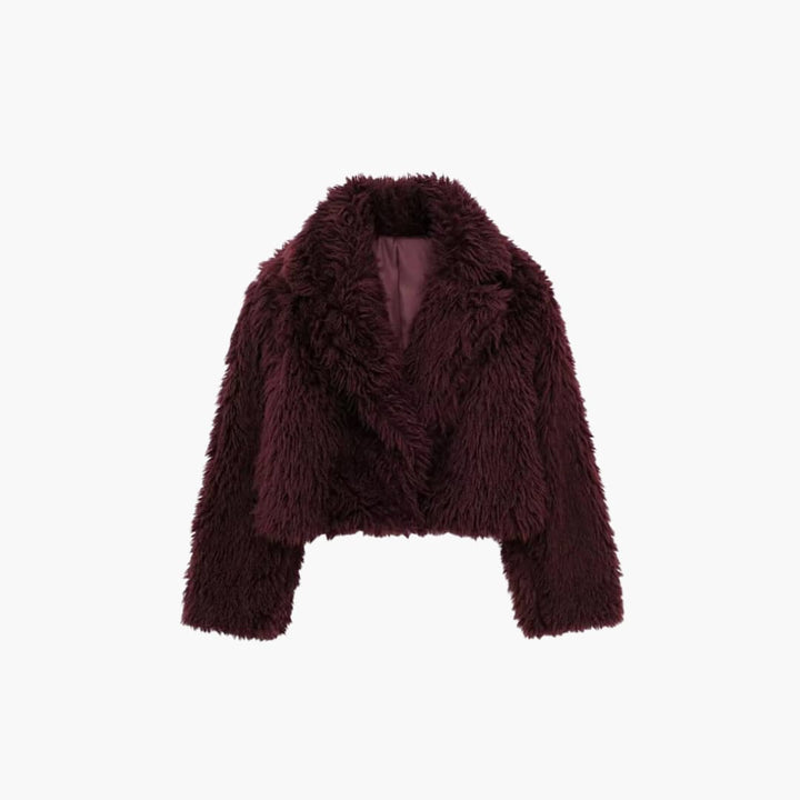 Women’s Cropped Jacket with Lapel Collar