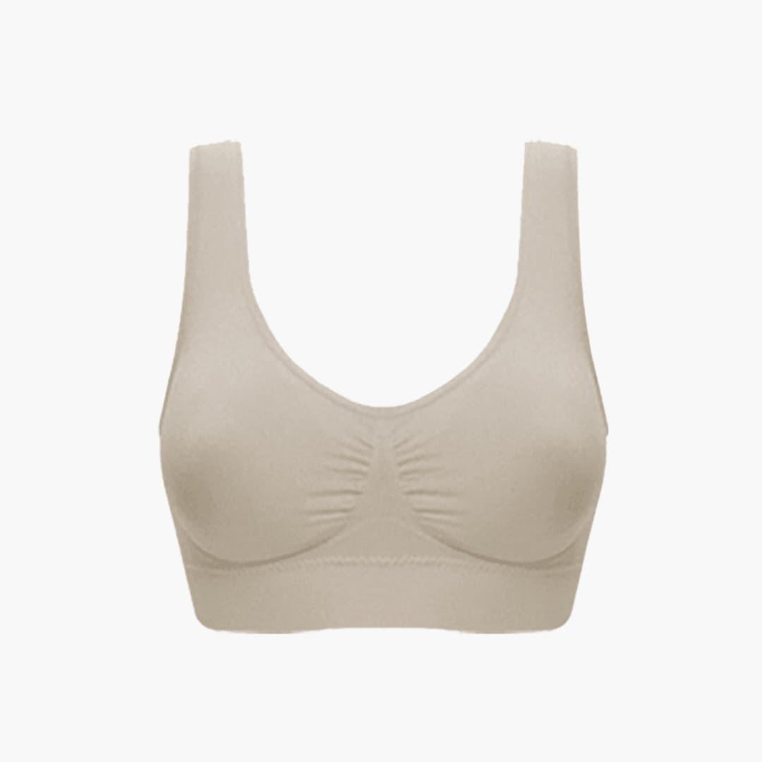 Women’s Non-Wired Bra with Seamless Design and Adjustable Straps