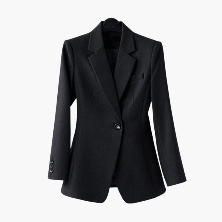 Women’s Blazer Set with Notched Lapel and Straight-Leg Pants