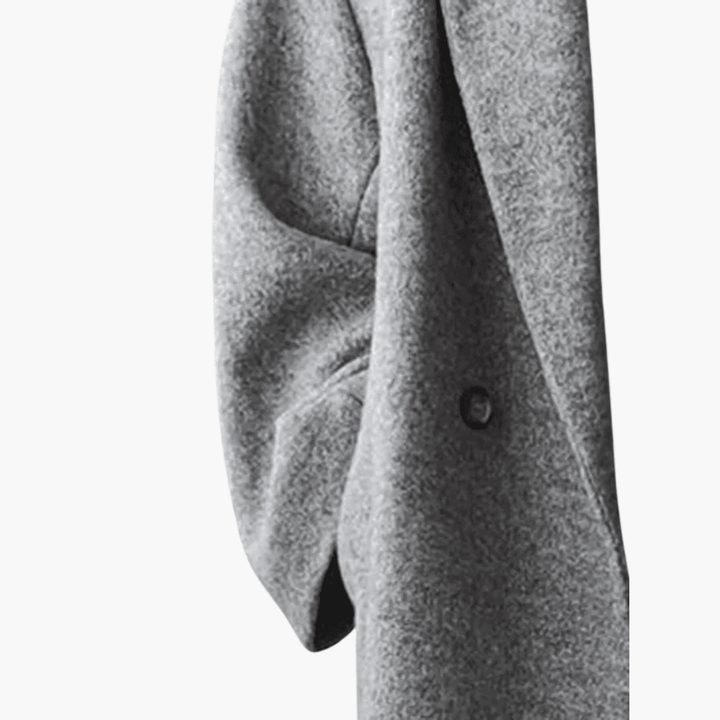 Women’s Longline Coat with Shaped Silhouette and Structured Fit
