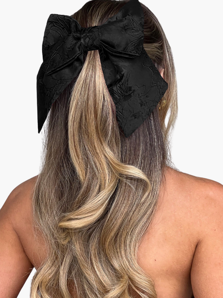 Women’s Satin Bow Hair Tie with Elastic Band