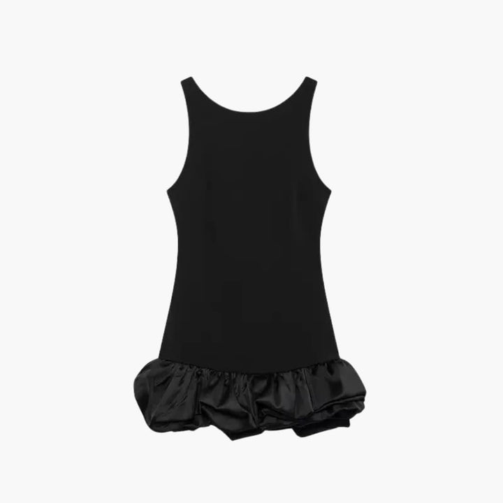 Women’s Ruffle Dress with Flowy Silhouette and Loose Fit