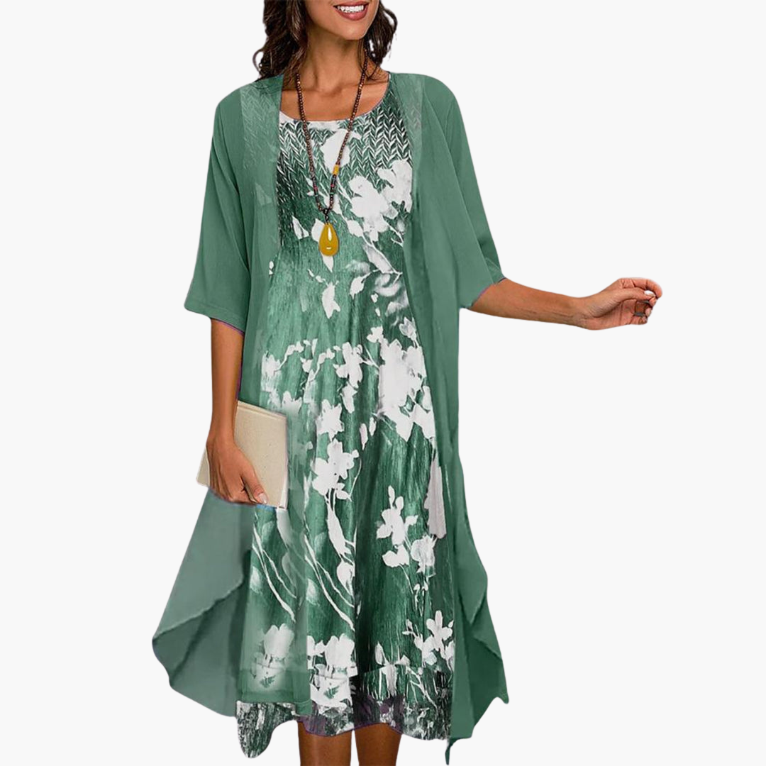 Women’s Dress with Elasticated Waist and Relaxed Fit
