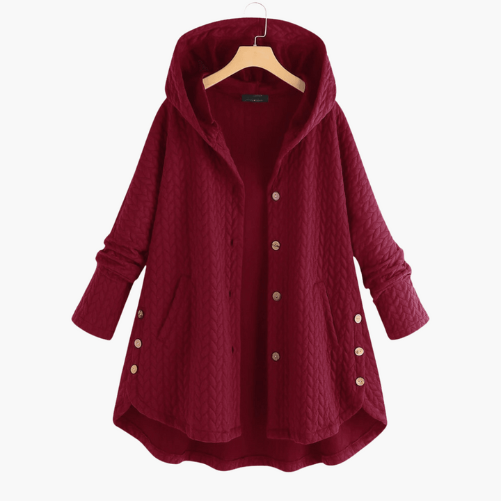 Women’s Quilted Hooded Winter Coat with Fleece Lining and Tailored Fit