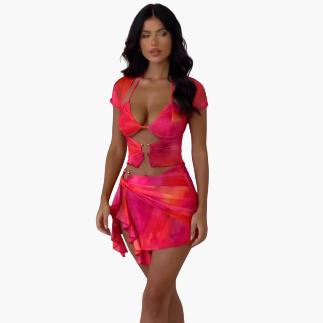 Women’s Co-Ord Set with Cut-Out and Contoured Design