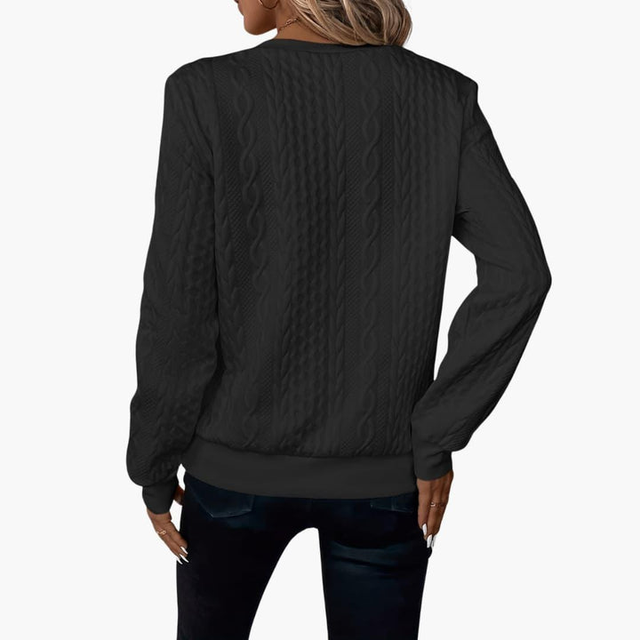 Cable Knit Zip Sweater – Women&