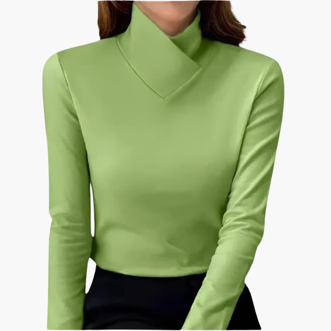 Breathable High Collar Jumper for Women - Chic &amp; Lightweight -  Made By Riley