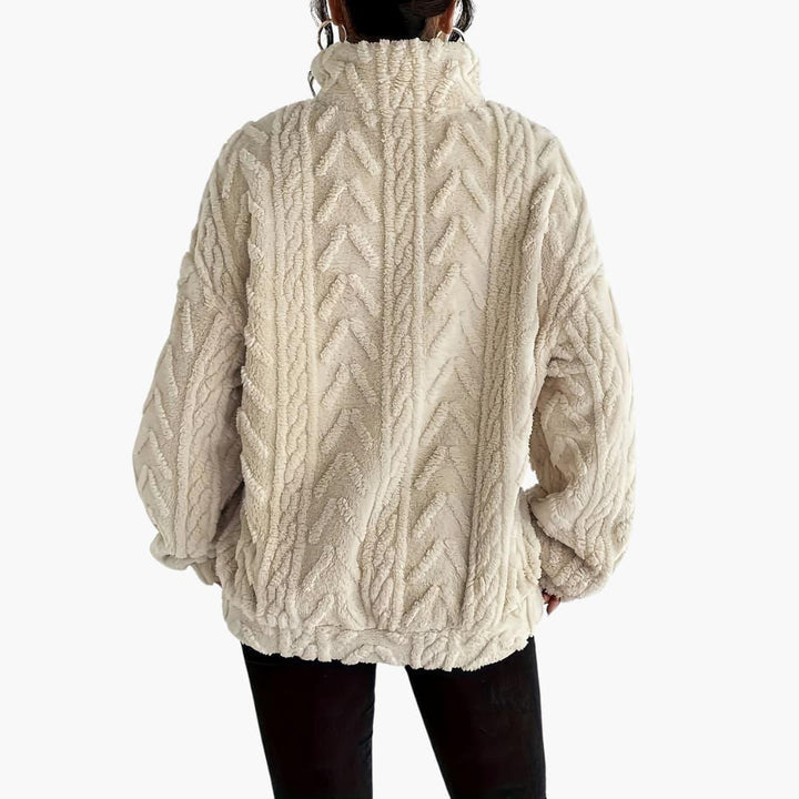Cable-Knit Fleece Pullover - Women&