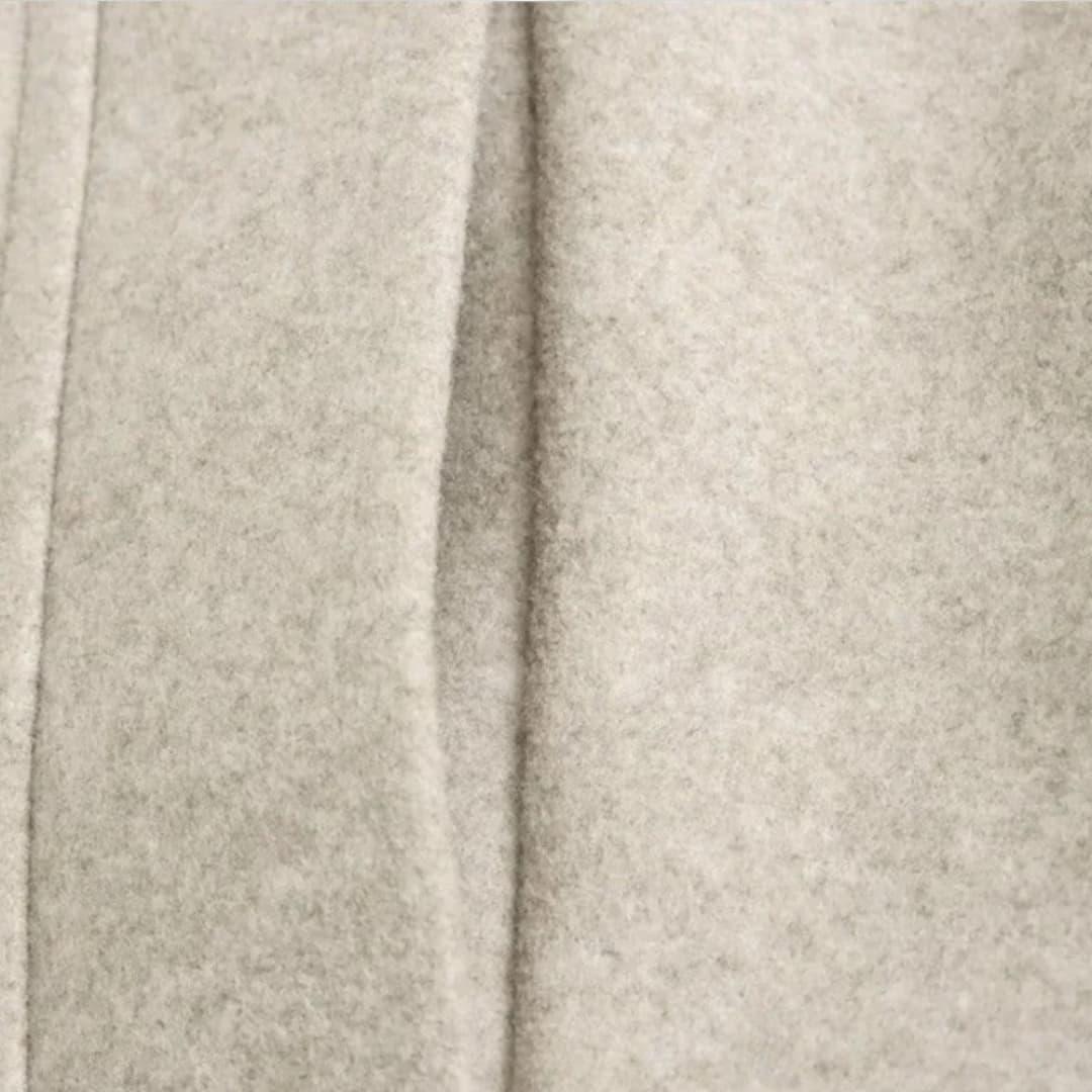 Women’s Longline Coat with Oversized Fit and Welt Pockets