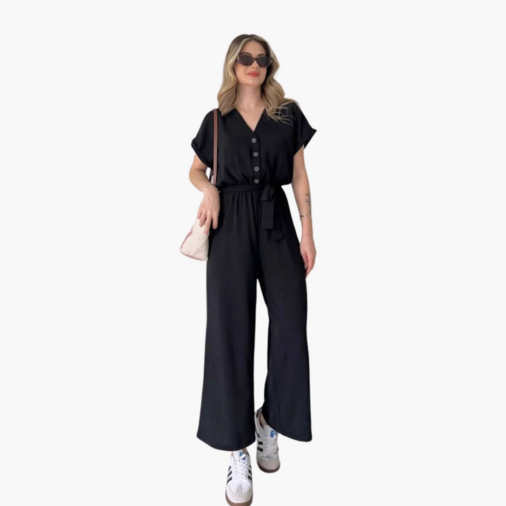 Women’s Jumpsuit with Pockets and Relaxed Fit