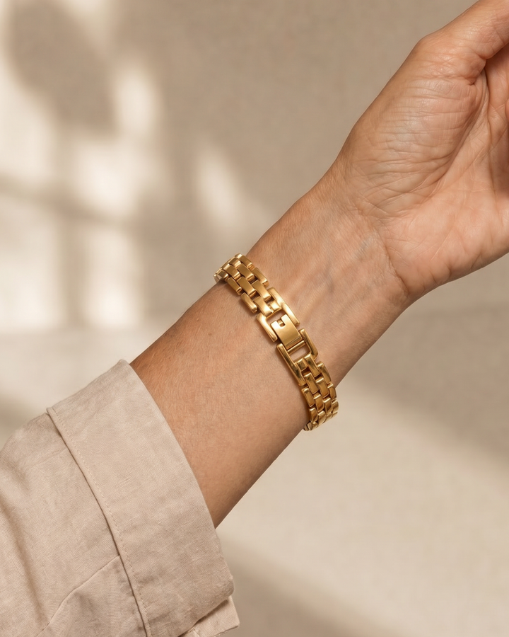 Vios | Double Row Link Chain Bracelet