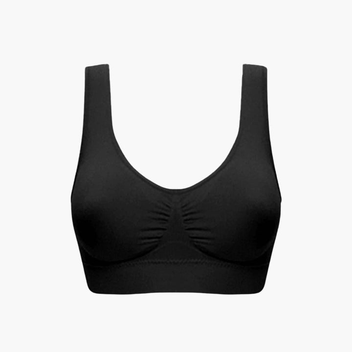 Women’s Non-Wired Bra with Seamless Design and Adjustable Straps